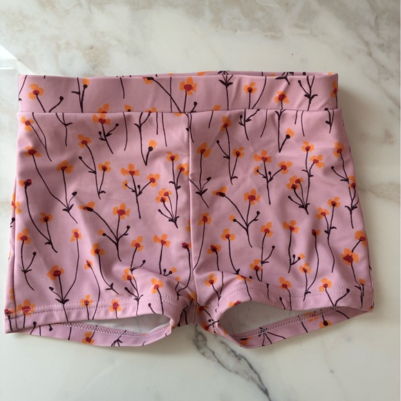 Soft Gallery Pink Floral Kids Swim Trunks - Picture 1 of 2